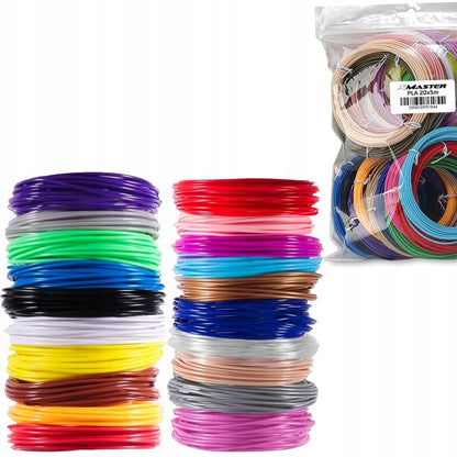 Filament PLA wkłady 100M 20*5M długopis 3D PEN